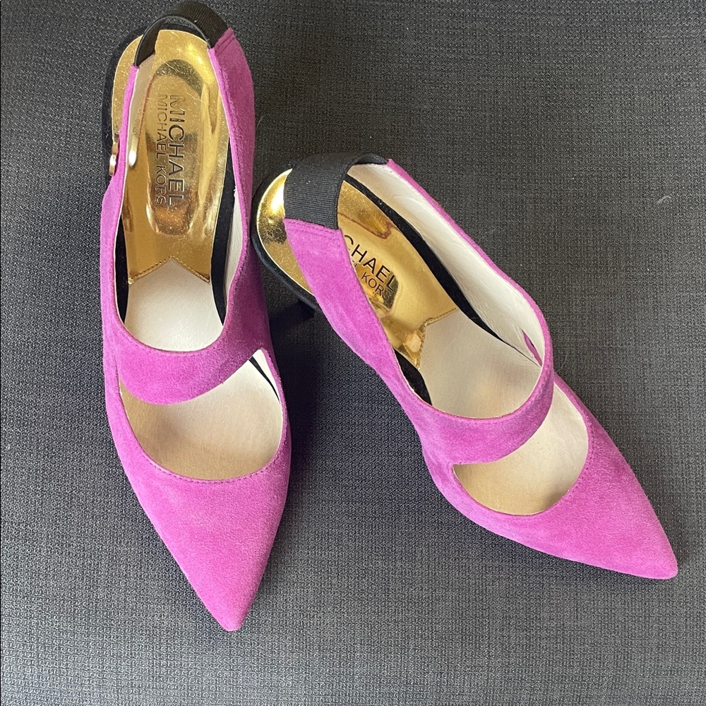 Michael Kors Fuchsia Suede Heels
